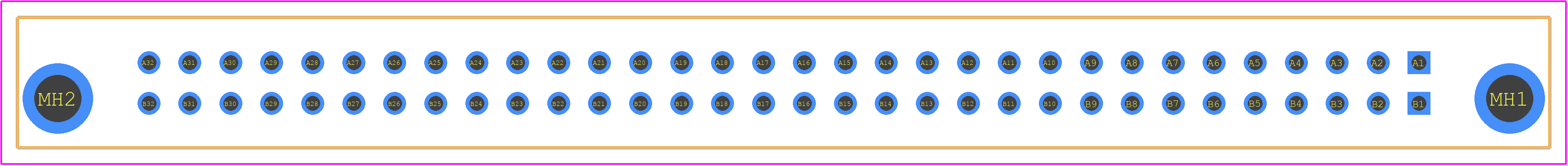 PCN10-64S-2.54DSA(72) - Hirose PCB footprint - Other - Other - PCN10-64S-2.54DSA(72)-3