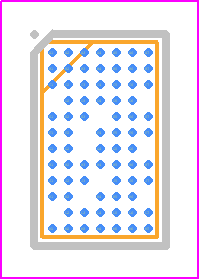 CYW4343WKUBGT - Infineon PCB footprint - BGA - BGA - 74-Ball WLBGA