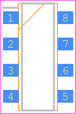 MP3V5050GC6U - NXP PCB footprint - Small Outline Packages - Small Outline Packages - SOP8
