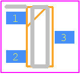 CMPFJ176 TR - Central Semiconductor PCB footprint - SOT23 (3-Pin) - SOT23 (3-Pin) - CMPFJ176 TR