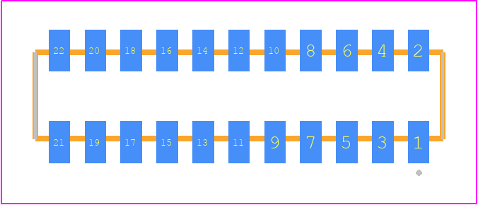 CLP-111-02-FM-D - SAMTEC PCB footprint - Other - Other - CLP-111-02-XXX-D