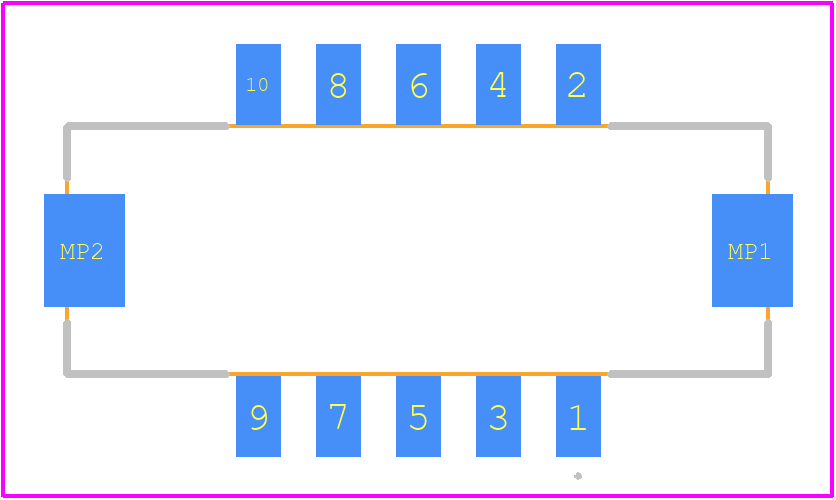 DF11-10DP-2V(57) - Hirose PCB footprint - Other - Other - DF11-10DP-2V(57)-4