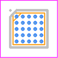 ADN8834ACBZ-R7 - Analog Devices PCB footprint - BGA - BGA - e [WLCSP] (CB-25-7)