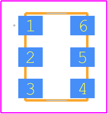 510BBA125M000AAG - Silicon Labs PCB footprint - Other - Other - Package Outline Diagram: 5 x 7 mm, 6-pin?1