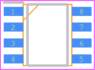 PCA9600D,118 - NXP PCB footprint - Small Outline Packages - Small Outline Packages - PCA9600D,118