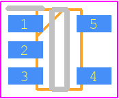 MAX918EUK+T - Analog Devices PCB footprint - SOT23 (5-Pin) - SOT23 (5-Pin) - U5+1