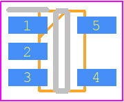 FAN5333ASX - onsemi PCB footprint - SOT23 (5-Pin) - SOT23 (5-Pin) - SOT-23_5