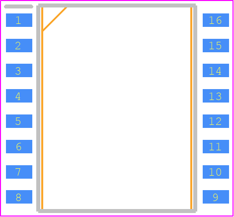 FOD8334 - onsemi PCB footprint - Small Outline Packages - Small Outline Packages - SOIC-16