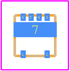 NCP781BMN033TAG - onsemi PCB footprint - Other - Other - DFN6 3.3x3.3, 0.65P CASE 506DF ISSUE B