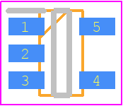 NCV8161ASN280T1G - onsemi PCB footprint - SOT23 (5-Pin) - SOT23 (5-Pin) - TSOP-5 Case 483 Issue M