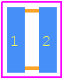 C0816X7S0G105M050AC - TDK PCB footprint - Capacitor Chip Non-polarised - Capacitor Chip Non-polarised - c0816