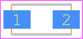 S1MTR - SMC Diode Solutions PCB footprint - Diodes Moulded Non Polarised - Diodes Moulded Non Polarised - SMA