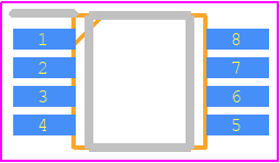 TPS60240DGKRG4 - Texas Instruments PCB footprint - Small Outline Packages - Small Outline Packages - DGK  (S-PDSO-G8)