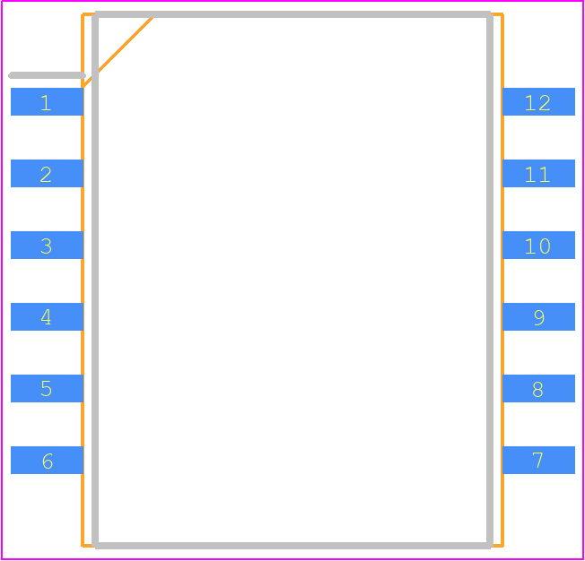 HMU2102NL - PULSE PCB footprint - Small Outline Packages - Small Outline Packages - HMU2102NL-