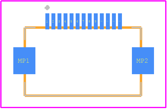 FH12-13S-0.5SH(55) - Hirose PCB footprint - Other - Other - FH12-13S-0.5SH(55)-4