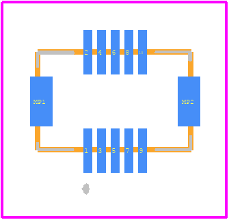 DF12B(3.0)-10DS-0.5V(86) - Hirose PCB footprint - Other - Other - DF12B(3.0)-10DS-0.5V(86)-2