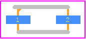 BAP65-03,115 - NXP PCB footprint - Diodes Moulded - Diodes Moulded - Package outline SOD323