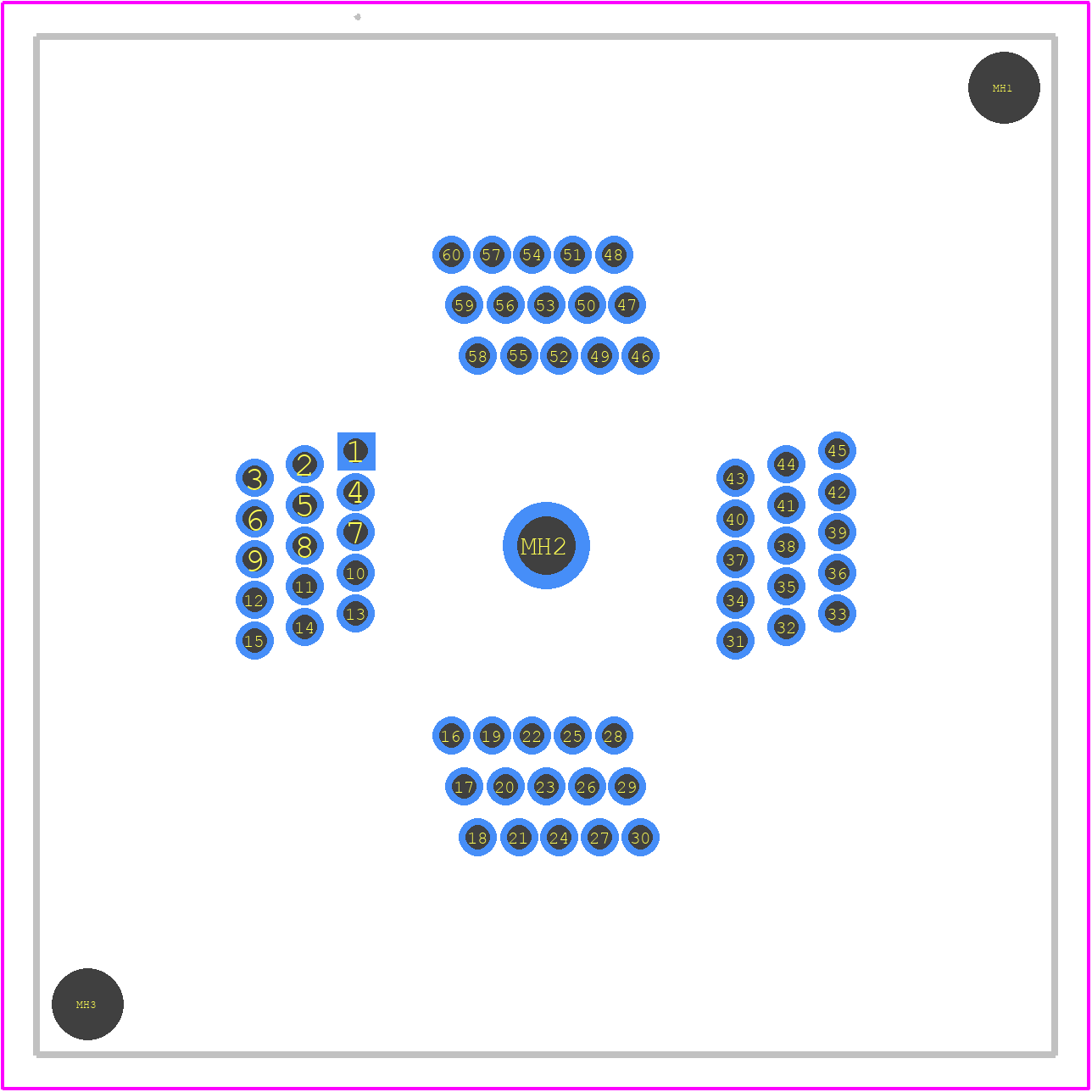260-4204-01 - 3M PCB footprint - Other - Other - 260-4204-01-6
