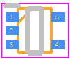 TCR2EE18,LM(CT - Toshiba PCB footprint - SO Transistor Flat Lead - SO Transistor Flat Lead - ESV(SOT-553)