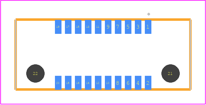 ERF8-010-07.0-L-DV-K-TR - SAMTEC PCB footprint - Other - Other - ERF8-010-XX.X-XXX-DV-K-TR