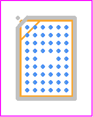 MAX77950EWW+ - Analog Devices PCB footprint - BGA - BGA - BGA52