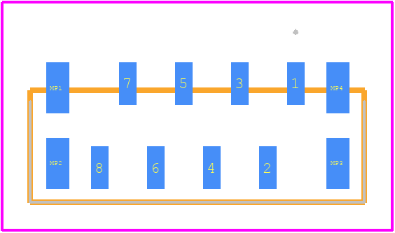 FH12-8S-1SVA(54) - Hirose PCB footprint - Other - Other - FH12-8S-1SVA(54)-1