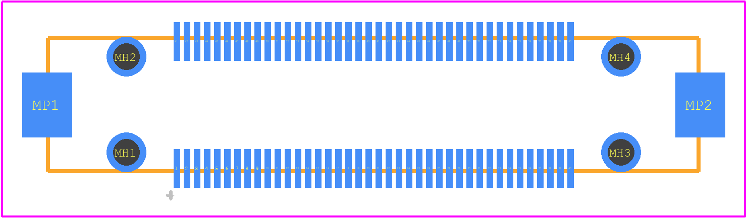 FX23L-80P-0.5SV10 - Hirose PCB footprint - Other - Other - FX23L-80P-0.5SV10-1