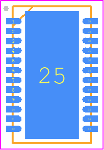 LTC2500IDKD-32#TRPBF - Analog Devices PCB footprint - Small Outline No-lead - Small Outline No-lead - 24 LEAD (7x4mm) Plastic DFN DKD PACKAGE