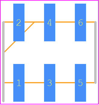 PM20206VBDN - Metz Connect PCB footprint - Header, Unshrouded - Straight SMD Pin - Header, Unshrouded - Straight SMD Pin - PM20206VBDN