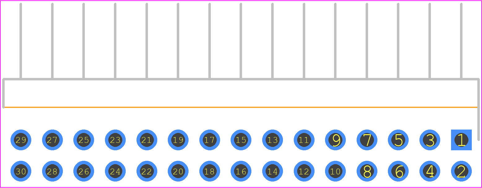 0717640130 - Molex PCB footprint - Header, Unshrouded - Right Angle PTH Pin - Header, Unshrouded - Right Angle PTH Pin - 0717640130