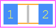 HVCB1206BKE100M - Stackpole Electronics, Inc. PCB footprint - Resistor Chip - Resistor Chip - HVCB1206