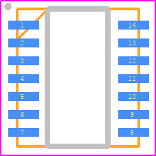 PCF2123TS/1,118 - NXP PCB footprint - Small Outline No-lead - Small Outline No-lead - SOT402-1
