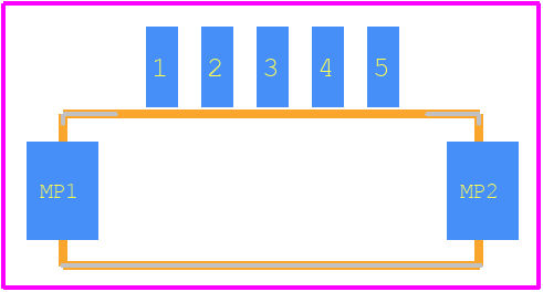 DF13-5P-1.25V(50) - Hirose PCB footprint - Other - Other - DF13-5P-1.25V(50)-2