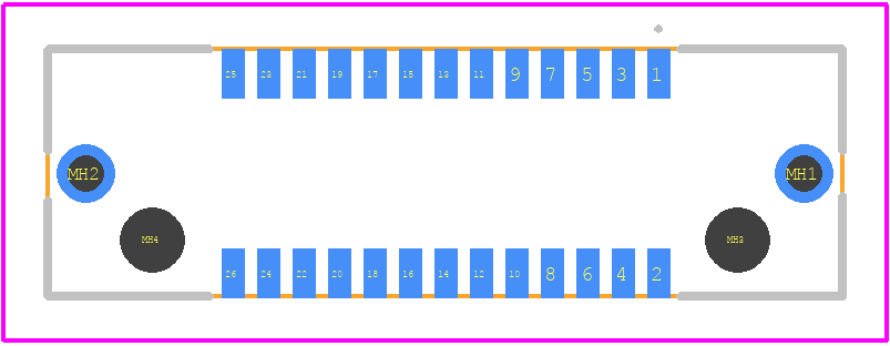 ERF8-013-05.0-L-DV-L-K-TR - SAMTEC PCB footprint - Other - Other - ERF8-013-05.0-L-DV-L-K-TR-2