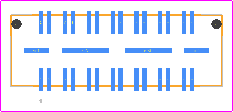 QSE-014-01-L-D-DP-A - SAMTEC PCB footprint - Other - Other - QSE-014-01-H-D-DP-A-1