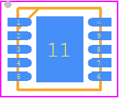 MCP9904T-AE/9Q - Microchip PCB footprint - Small Outline No-lead - Small Outline No-lead - MCP9904