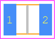 TNPW1210251RFETY - Vishay PCB footprint - Resistor Chip - Resistor Chip - TNPW1210251RFETY