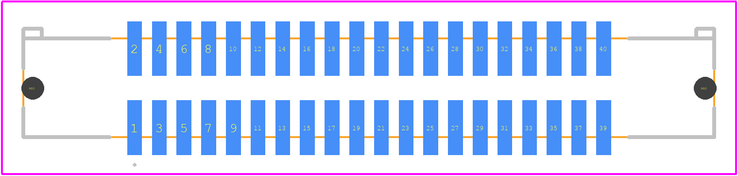 ESHF-120-01-L-D-SM - SAMTEC PCB footprint - Other - Other - ESHF-120-01-L-D-SM-2