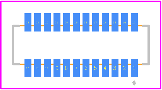 52465-2471 - Molex PCB footprint - Other - Other - 52465-2471-2