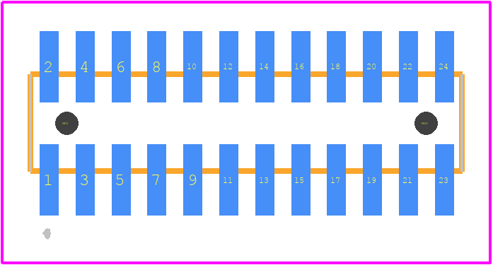M50-3611242 - Harwin PCB footprint - Other - Other - M50-3611242-1