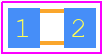 C0603T104K3RACTU - KEMET PCB footprint - Capacitor Chip Non-polarised - Capacitor Chip Non-polarised - 0603