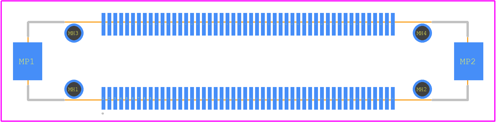 FX23L-100P-0.5SV8 - Hirose PCB footprint - Other - Other - FX23L-100P-0.5SV8-1