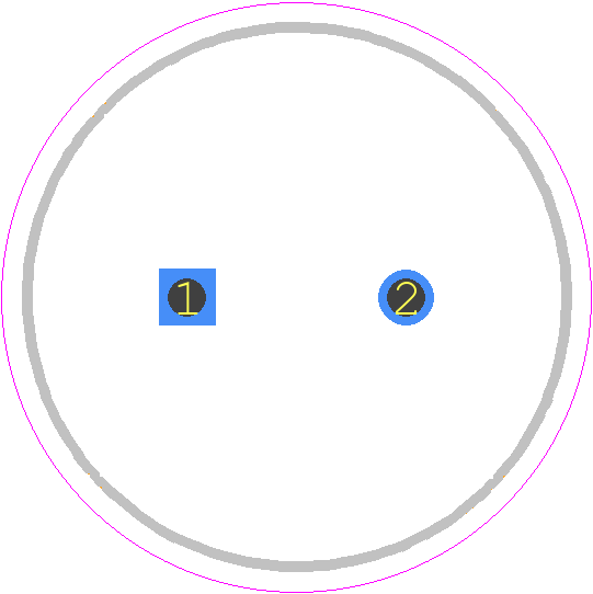 EEU-TP1V621 - Panasonic PCB footprint - Capacitor, Polarized Radial Diameter - Capacitor, Polarized Radial Diameter - 12.5*20