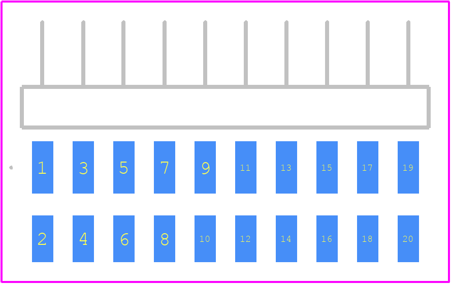 MMT-110-01-L-DH - SAMTEC PCB footprint - Other - Other - MMT-110-01-L-DH-2