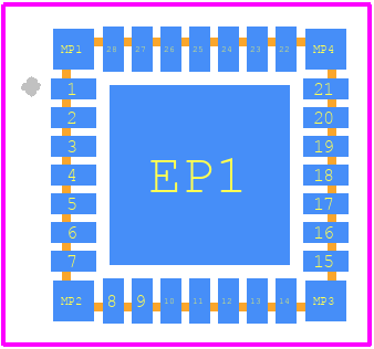 PIC18F26K83T-I/MX - Microchip PCB footprint - Other - Other - PIC18F26K83T-I/MX-3