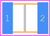 C3225X5R1E685M250AA - TDK PCB footprint - Capacitor Chip Non-polarised - Capacitor Chip Non-polarised - C3225 [EIA CC1210] Thickness 2.5