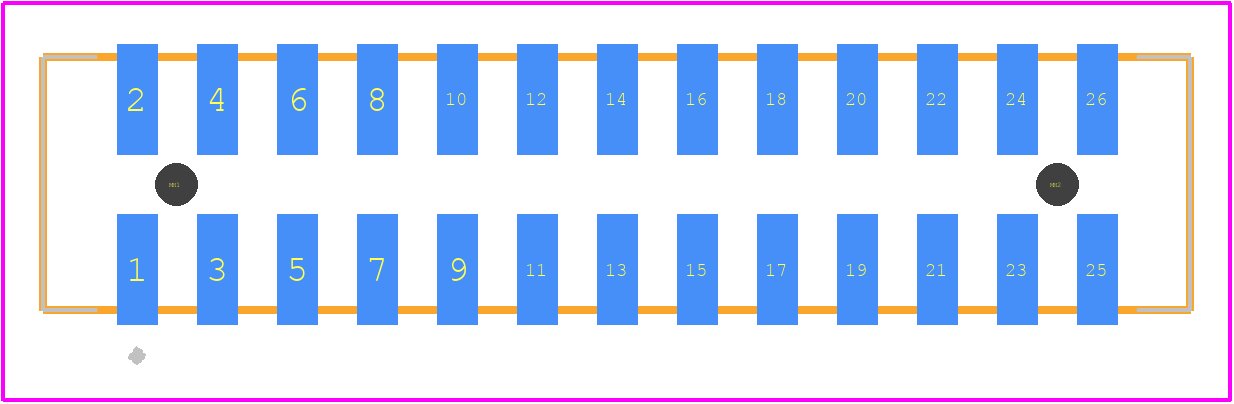 0878326223 - Molex PCB footprint - Other - Other - 0878326223-3