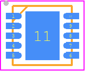 PAC1720-1-AIA-TR - Microchip PCB footprint - Small Outline No-lead - Small Outline No-lead - DFN