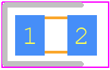S11154-201CT - Hamamatsu PCB footprint - LEDs Chip - LEDs Chip - S11154-201CT