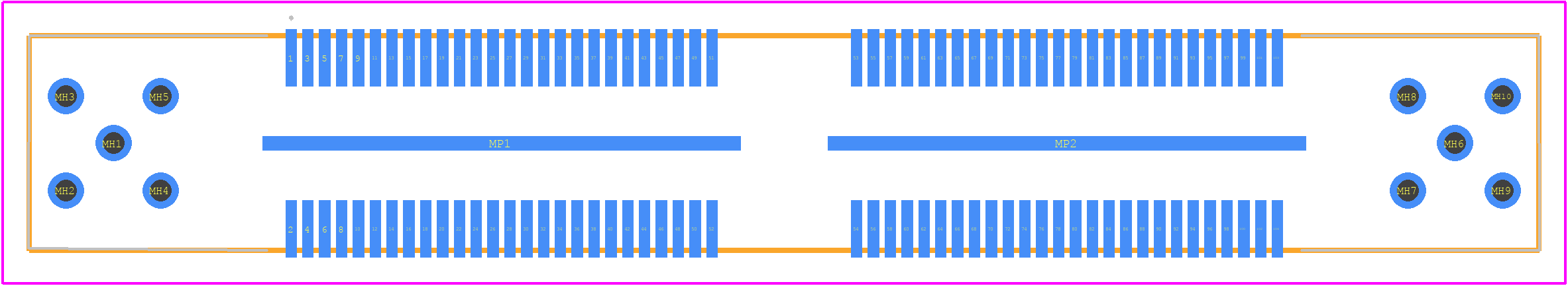 QFS-052-04.25-L-D-RF1 - SAMTEC PCB footprint - Other - Other - QFS-052-04.25-L-D-RF1-3